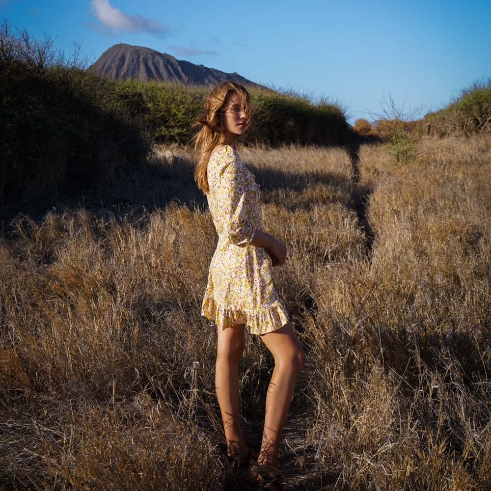 Amour Vert Cheyenne Reverie Terry Knit Dress